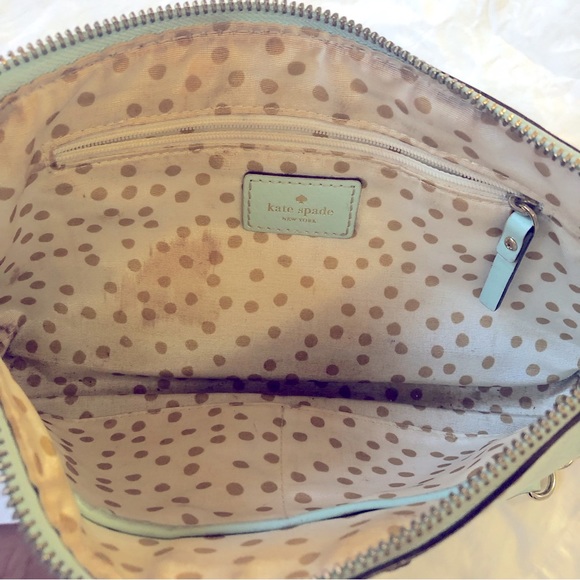 KATE SPADE Robins Egg Blue Leather Shoulder Bag - Picture 5 of 13